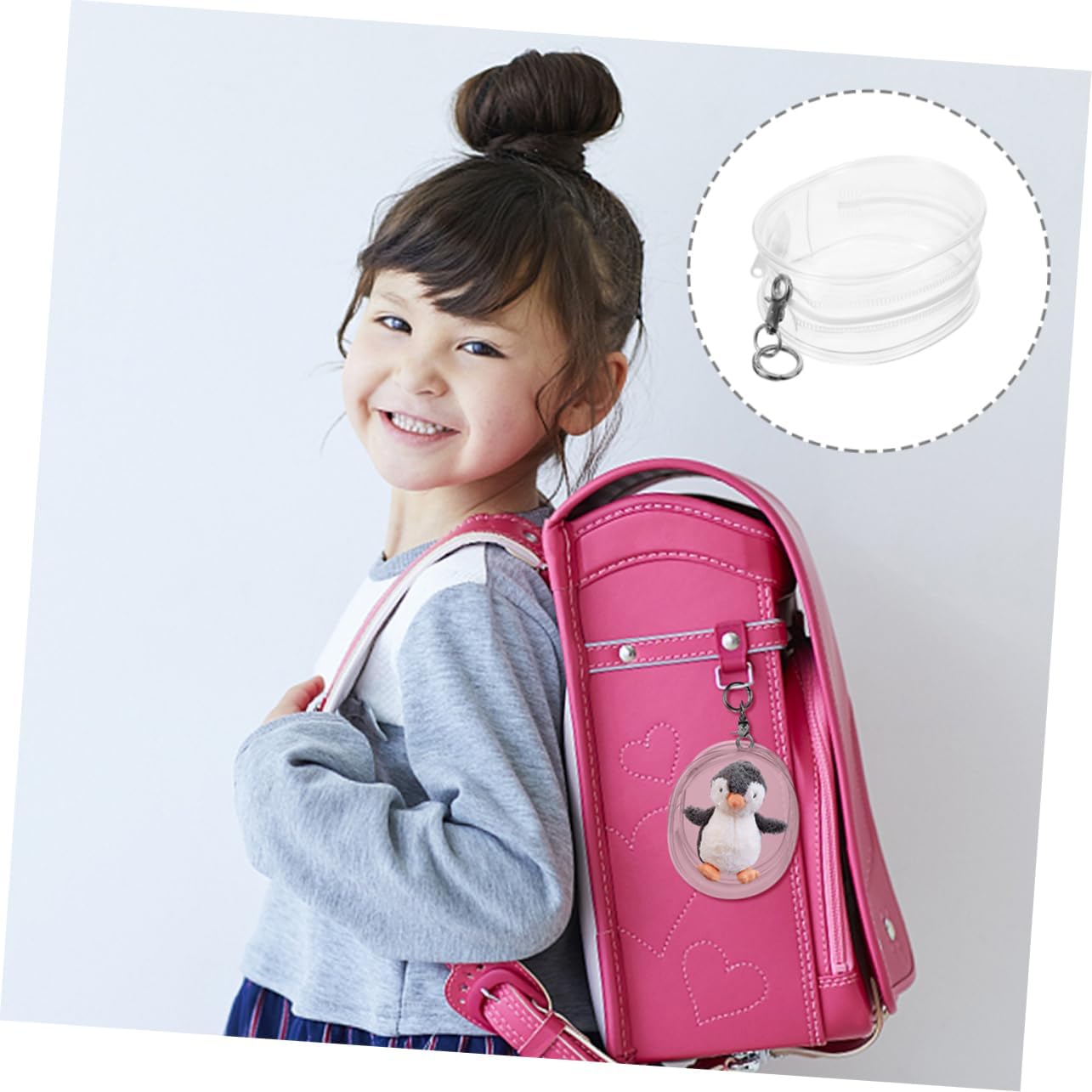 Kisangel 9pcs Doll Storage Bag Portable Doll Case Lightweight Holder Bag Keychain Accessory