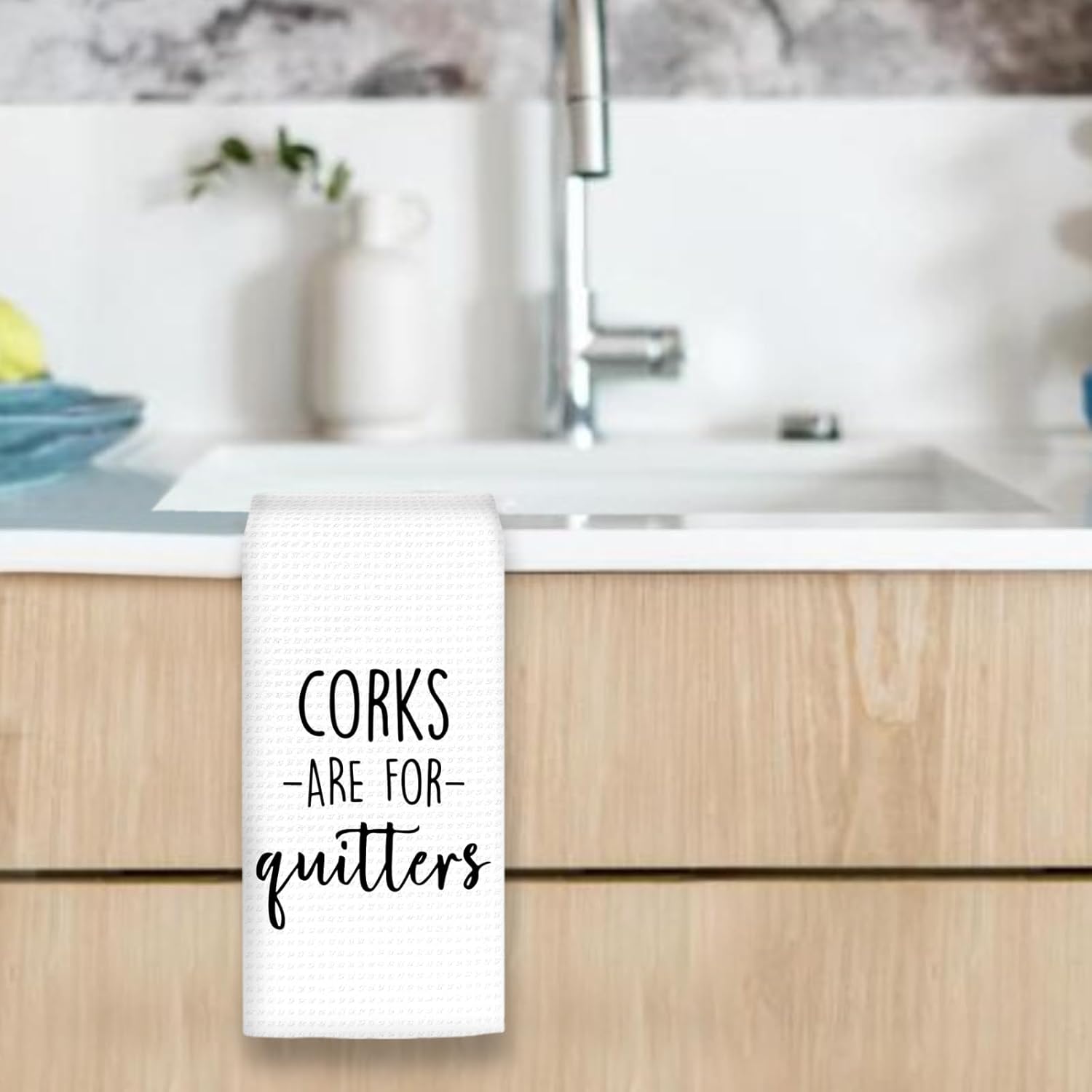 Funny Bar Kitchen Towels, Gifts for Wine Lovers Hand Towels, Funny Tea Towel Dish Towel for Kitchen HomeBar Decorative, Fun Wine Lovers Bar Cart Decor, 16x24In - Image 4