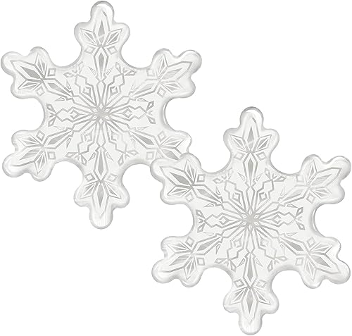 Paquete de 2 globos de copo de nieve para decoración de invierno del país de las maravillas, fiesta de cumpleaños, decoración de baby shower