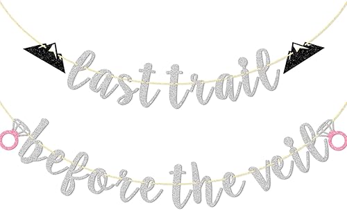 Miniatura 7 de Cartel de Last Trail Before The Veil, suministros de decoración de despedida de soltera, decoración de despedida de soltera, letrero de guirnalda de