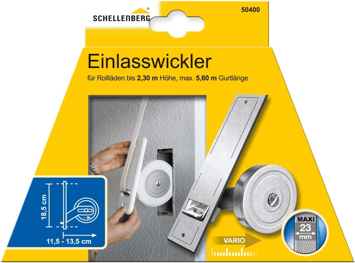 Schellenberg 50400 Maxi Recessed Belt Winder product packaging