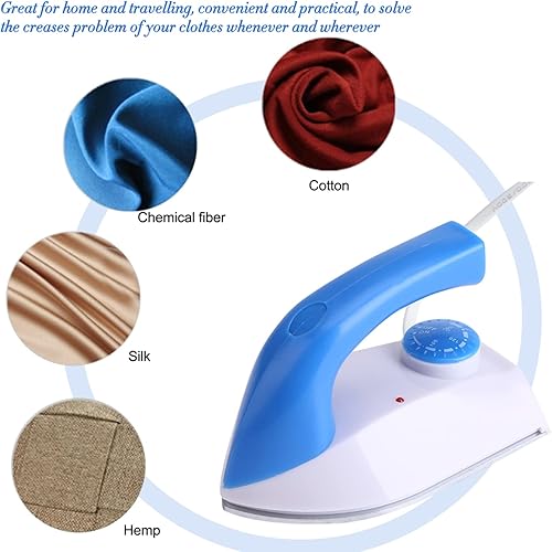 Miniatura 4 de Travel Iron with Steam, Mini Iron,Portable Lightweight Iron Efficient Fast Heating Mini Clothes Iron Ideal for Quilting, Patchwork, Applique, And