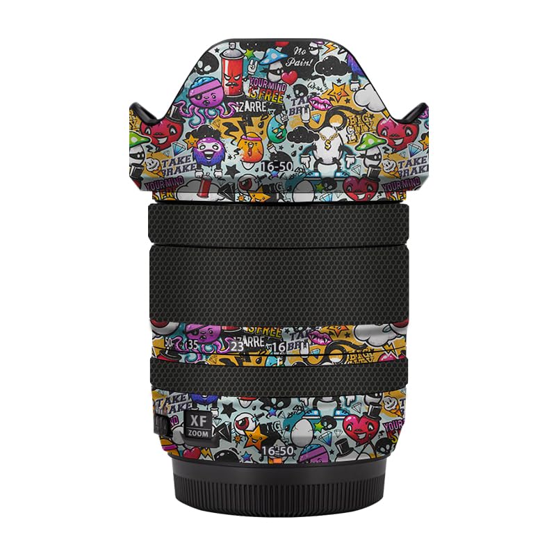 Film objectif Fujifilm XF16-50mm protection vinyle blanc graffiti photo rue