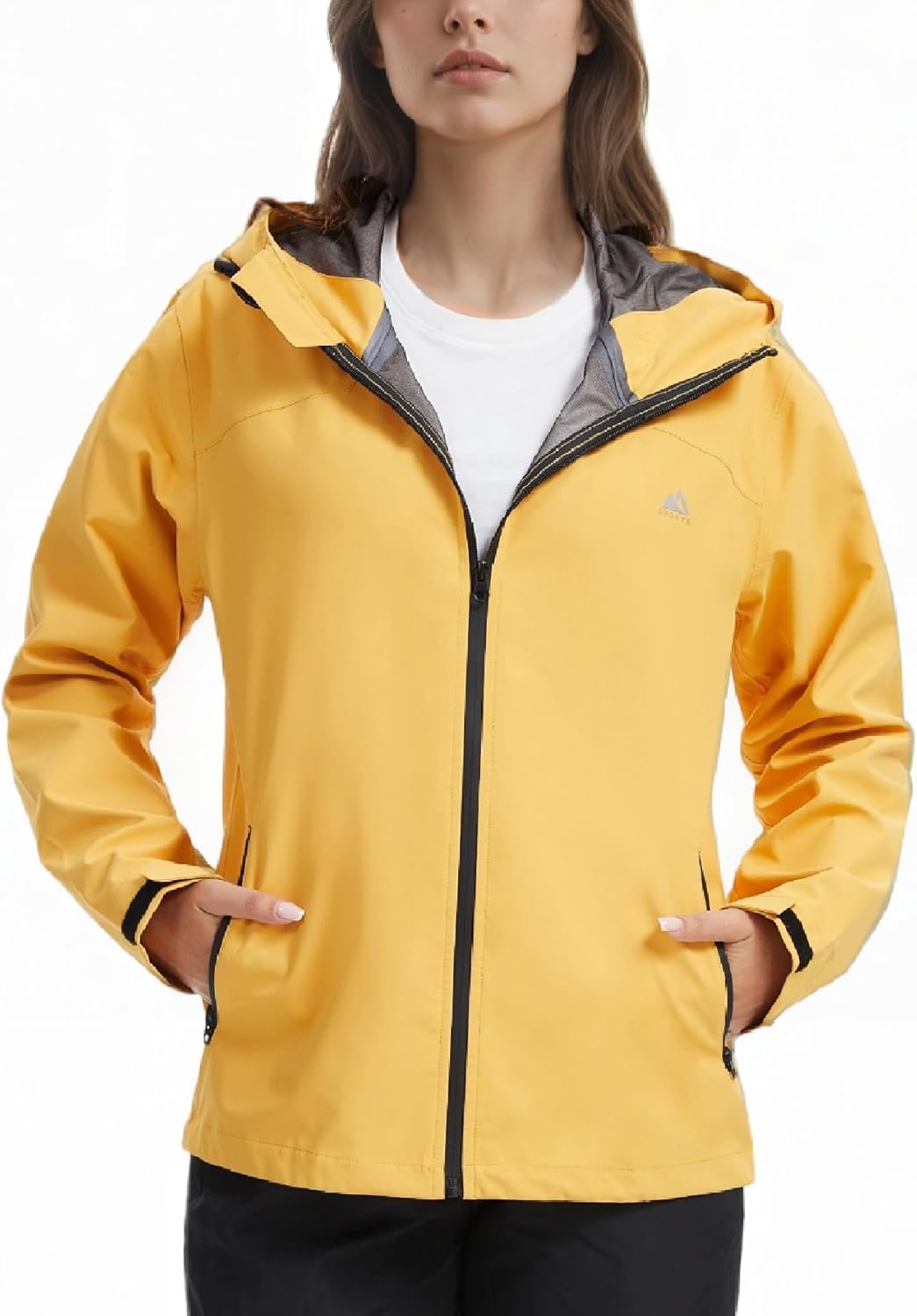 LAZAWG Rain Jacket Women Rain Coat with Hood Lightweight Breathable Waterproof Raincoat for Hiking Outdoor Travel - Image 2