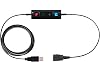 TruVoice USB Adapter Compatible with Any Jabra Quick Disconnect QD Wired Headset and Includes Volume Control and Mute Functionality Connects Headset to PC, Laptop and Softphones