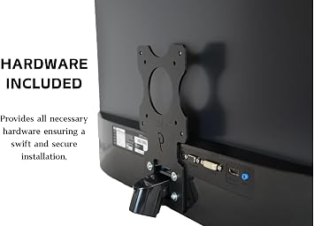 Gladiator Joe Monitor Arm/Mount VESA Bracket Adapter Compatible with LG 24MP58VQ, 24MP58VQ-P, 24MP59G, 24MP59G-P, 24MP60VQ, 27MP58VQ, 27MP58VQ-P | Laser Cut | 100% Made in North America
