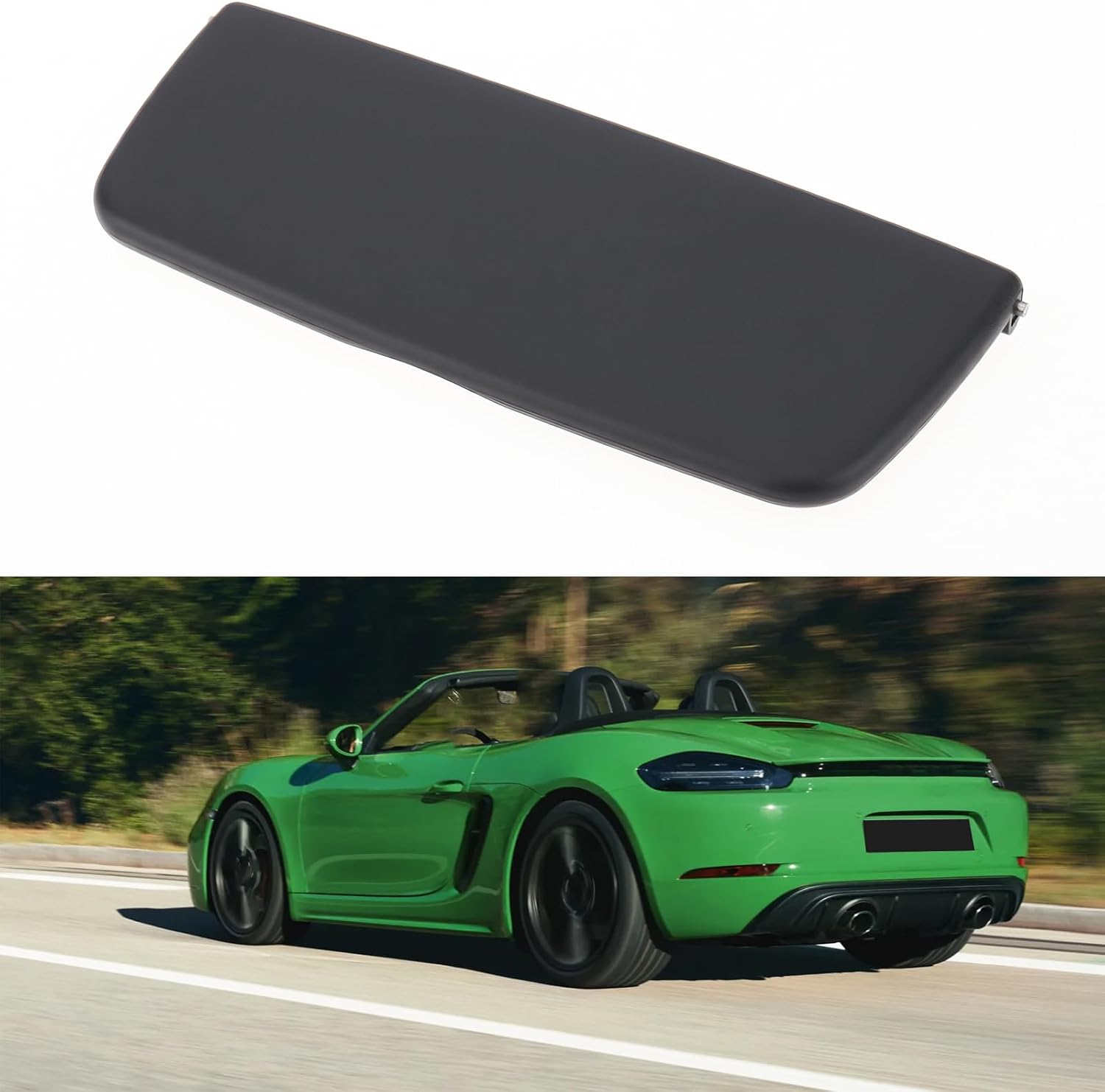 Black Sun Visor Mirror Cover 981731031 Compatible with Porsche 911 Boxster Cayman 981 982