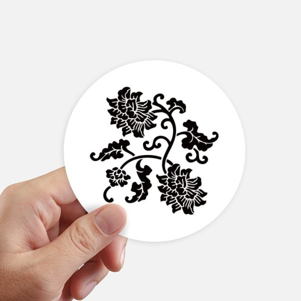 Stickers plante noir 10cm pour personnaliser votre valise et ordinateur portable