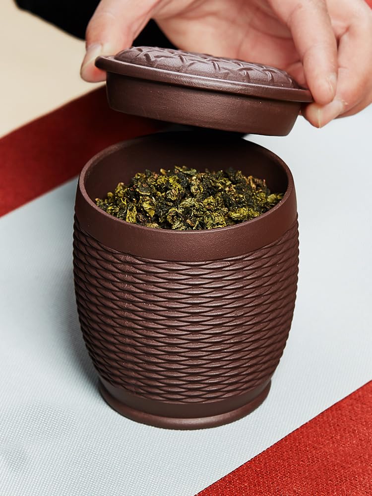 Botes de té for té suelto, tarro de café de púrpura chino, té doméstico tradicional for azúcar, frutos secos, sal de nuez