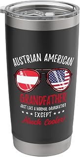 Funny Austrian American Grandfather Austrian Roots Stainless Steel Insulated Tumbler