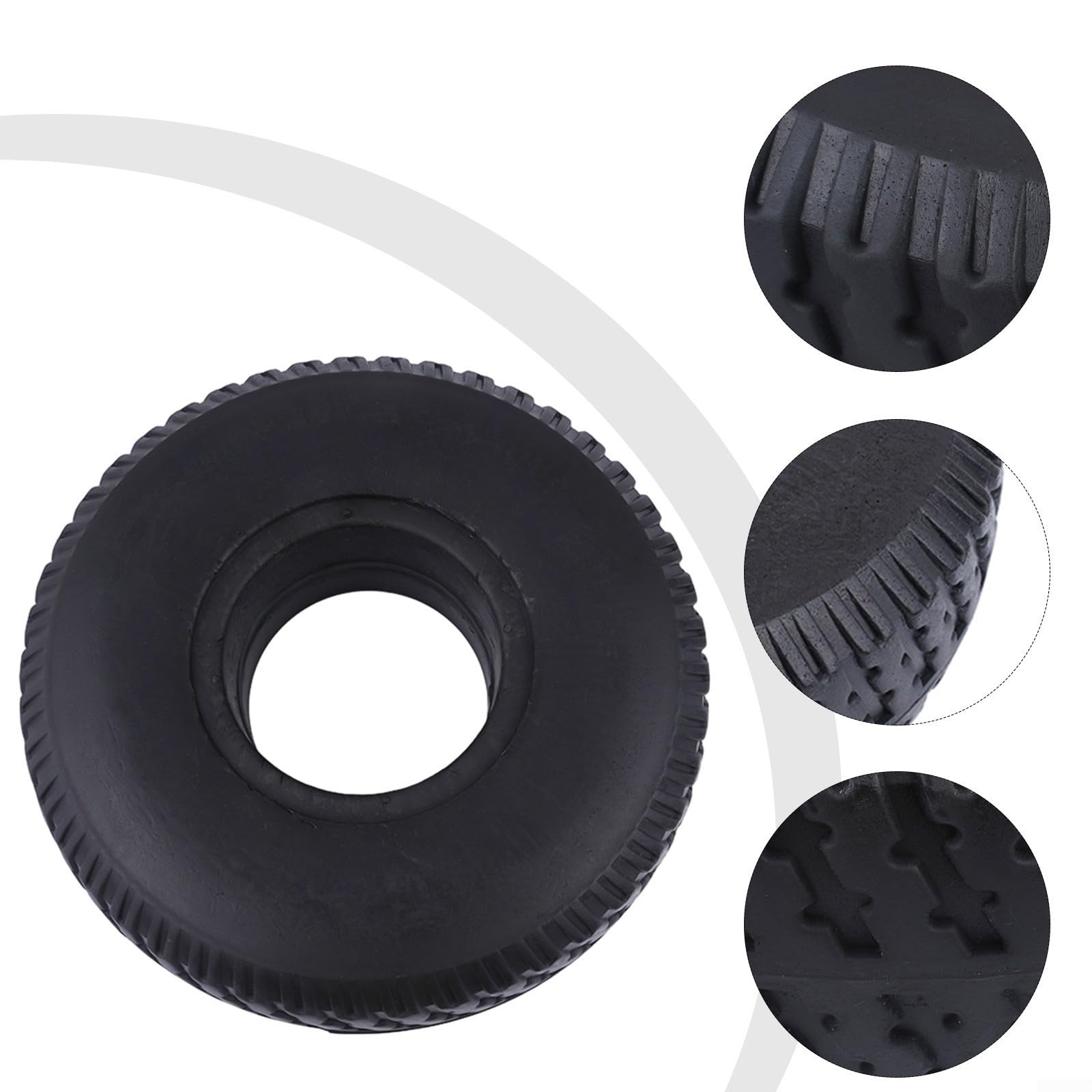 Pneumatico solido 4.10/3.50-4, 260 x 85, ricambio per scooter elettrico, carrello di mobilità, nero