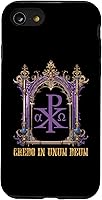 Vista 13 de Funda católica para iPhone 14 Chi Rho Christogram