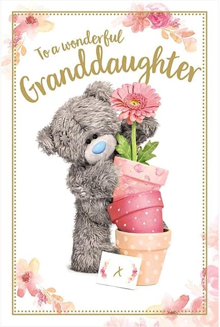 Granddaughter Me To You Bear Tatty Teddy Carte Blanche PhotoFinish Birthday Card