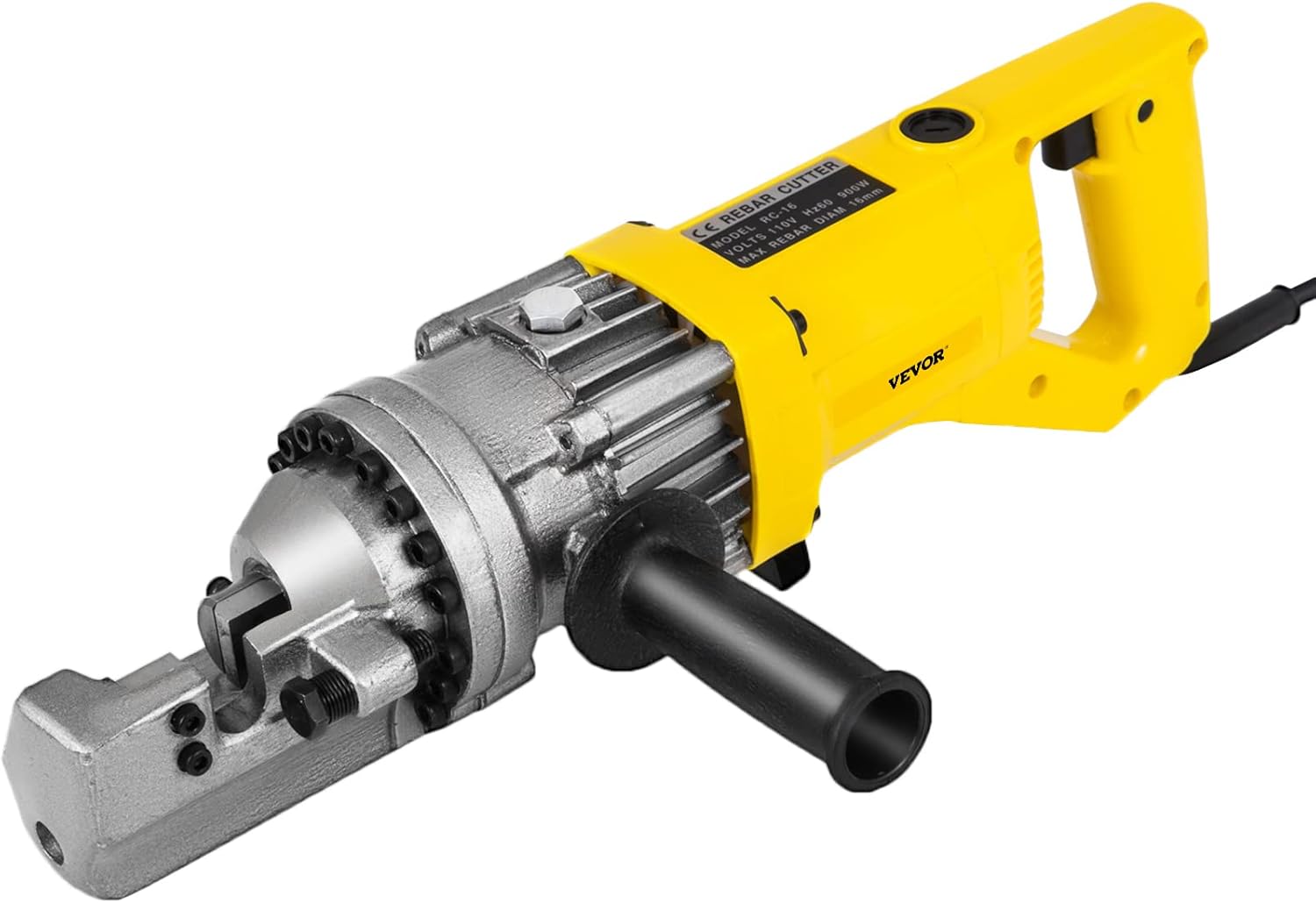 VEVOR Electric Rebar Cutter, 900W Portable Electric Hydraulic Rebar Cutter, Cutting up to 5/8 Inch #5 4-16mm Rebar within 3 Seconds,110V,with Easy to Carry Stainless Box - Image 8