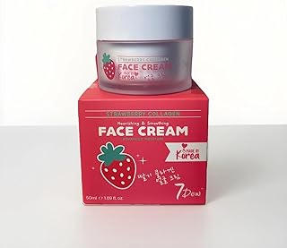 Crema facial de colágeno de fresa, nutritiva ...
