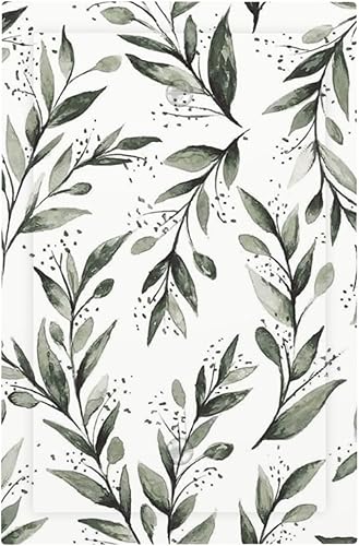 Miniatura 180 de Placa de pared dúplex de receptáculo de dispositivo de 1 gang de madera envejecida blanca gris con veta de tablón, cubierta de enchufe eléctrico de