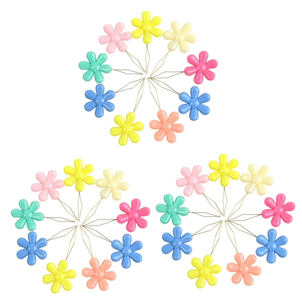 Enfile-aiguille plastique boucle cuivre couture assortiment x120
