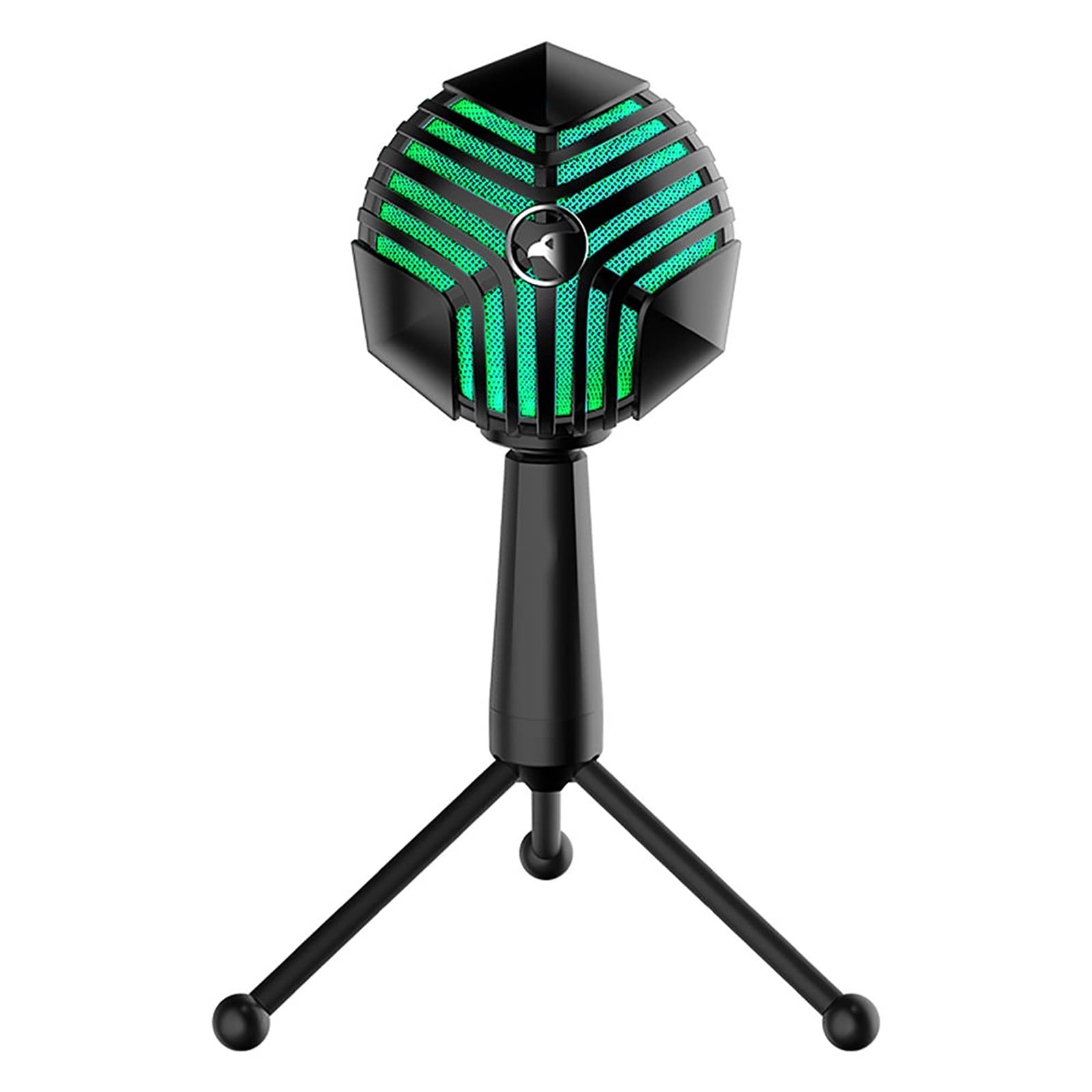 Microfono Per Computer, Microfono a Condensatore RGB, Luci LED Colorate Dinamiche, Modello Di Pickup Cardioide, Adatto Per Conferenze, Apprendimento a Distanza, Streaming Multimediale