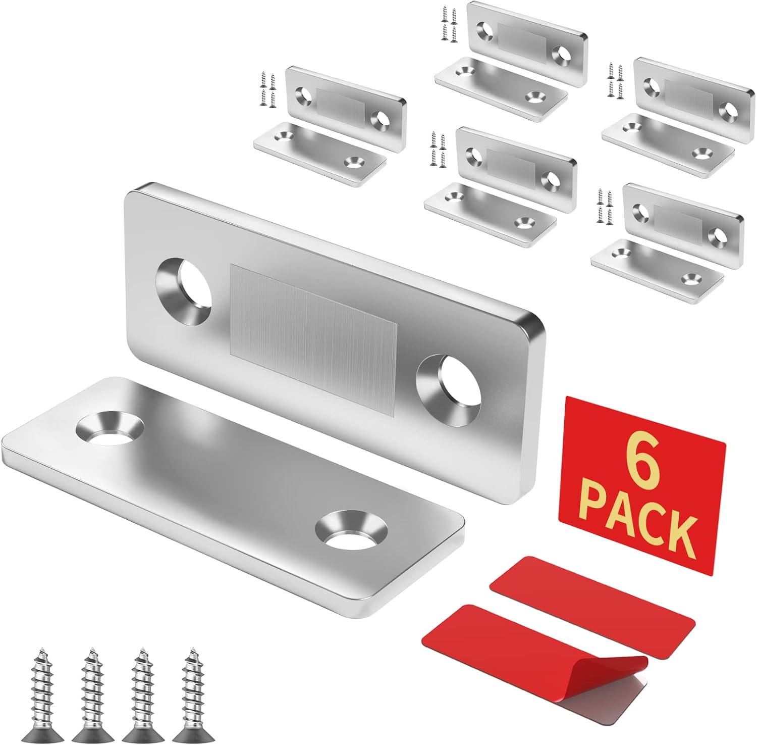 6 Pack Catch Ultra Thin Door Catch Adhesive