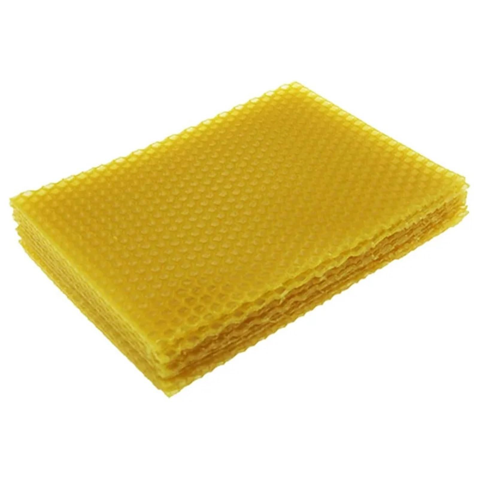 Dcdcd One Color Beeswax Sheets Natural Beeswax Sheets Beeswax Honeycomb Sheets Wax For Beekeeping Equipment (13.3 X 9Cm) 80Pcs