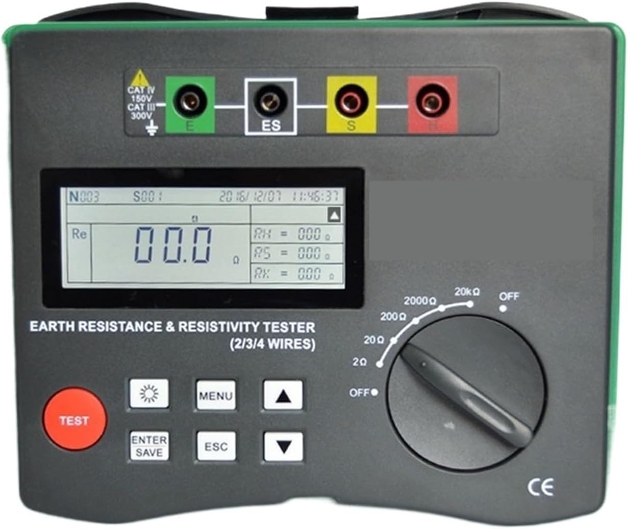 絶縁抵抗計 絶縁抵抗計 メーター デジタルメガー 土壌接地抵抗電圧計 メガオーム計 電圧計 絶縁抵抗測定 デジタルメガー