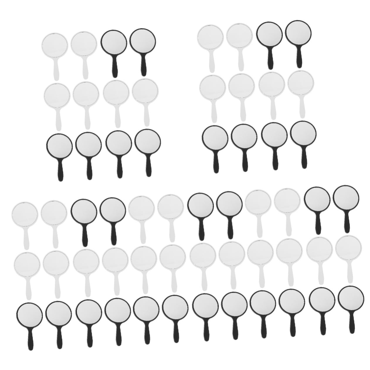 Healeved 125 Piezas Espejo Redondo de Mano Constituir pequeño Espejo para Bolso Vanity Mirror Espejos Maquillaje Espejos Redondos Espejo de plastico Espejo de Mano portatil Vidrio Regalo