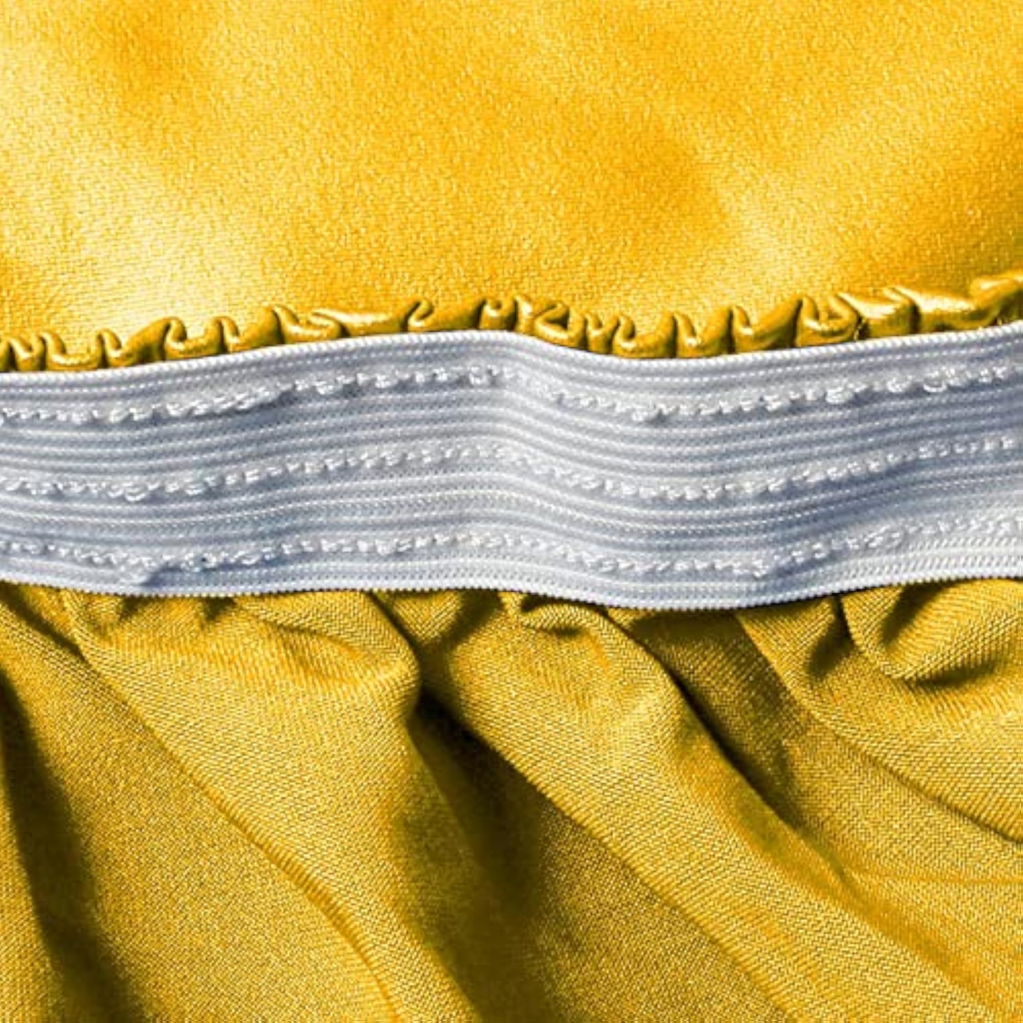 Round Waterproof Table Cover Cloth Protector, Yellow
