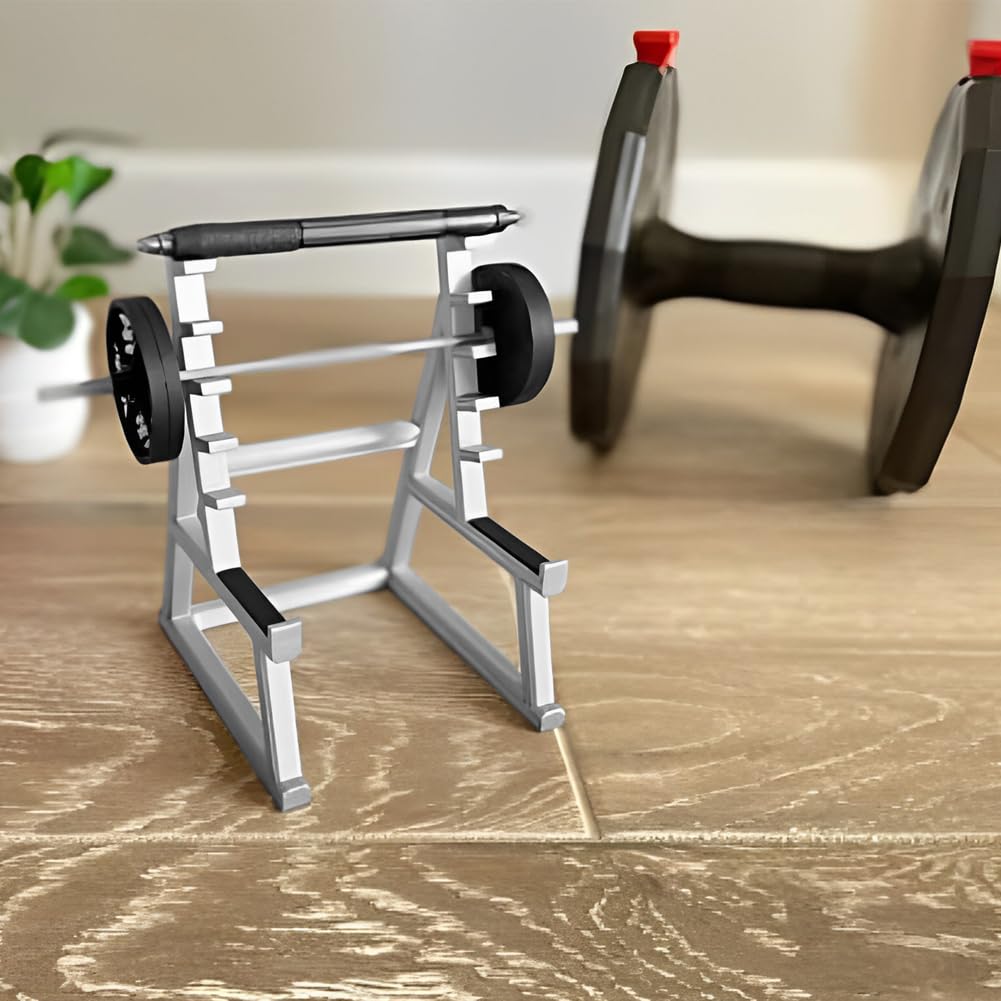 Funny Barbell Pen Holder - Fitness Desk Organizer -7