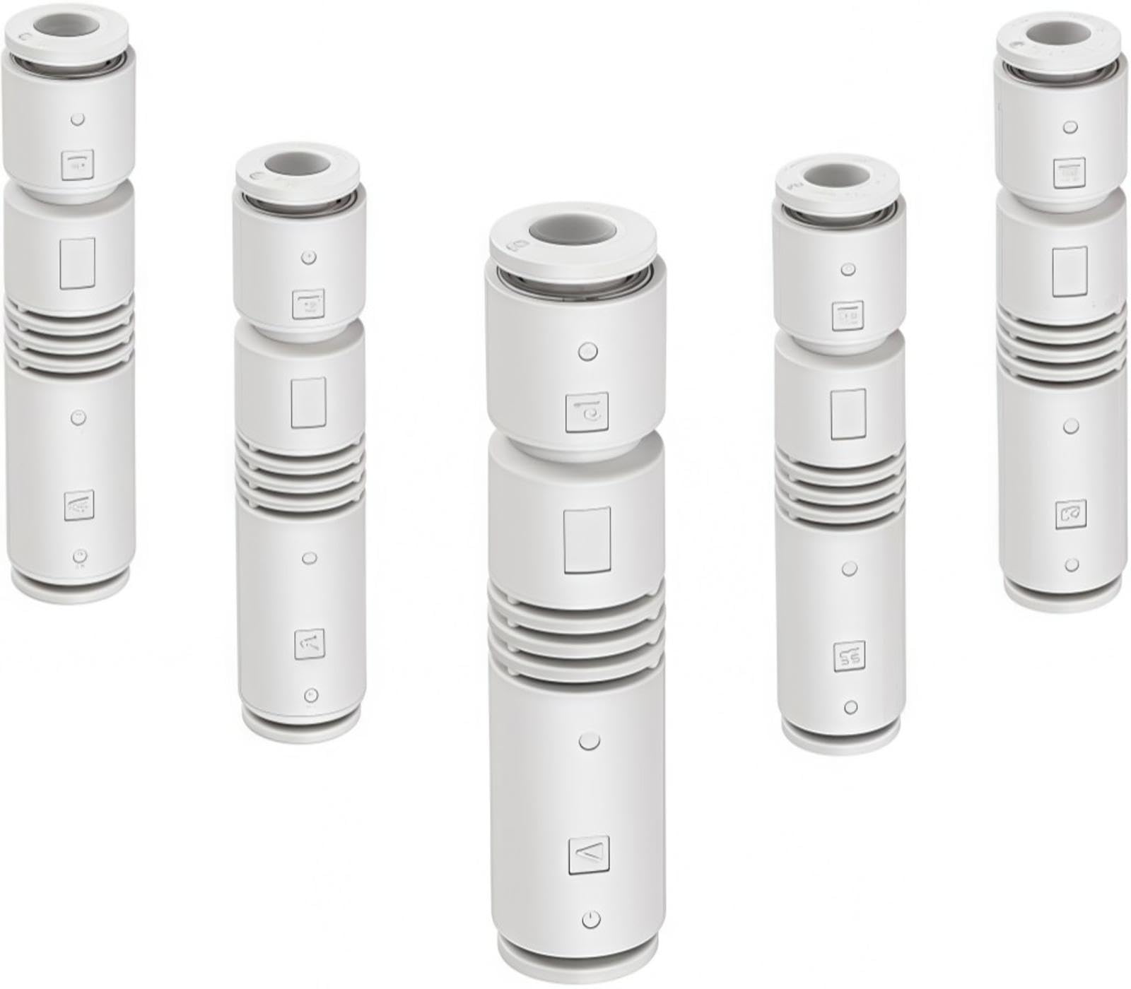 5PCS Pneumatischer Auswerfer 6mm,ZU05S leistungsstark,Push in One Touch Rohr Typ Pneumatische Vakuum-Erzeuger Tubuläres Vakuum, Hohe Vakuumleistung, Kompakt und Zuverlässig für Pneumatiksysteme