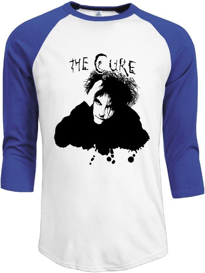 HUASHL Men's The Cure Rock Band 3/4 Sleeve Baseball T Shirts