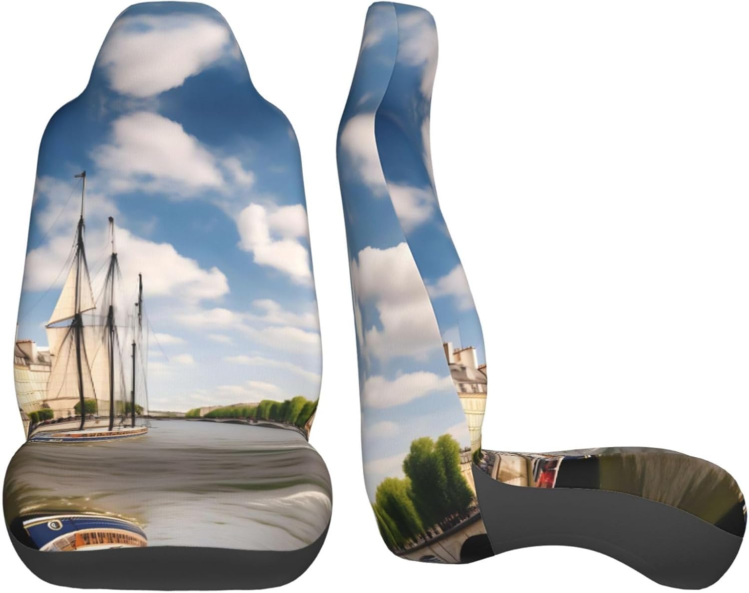 Universal Seine Sailing Printed car seat Covers are Suitable for Most Seats in Trucks, Vans, and Other Similar Vehicles.