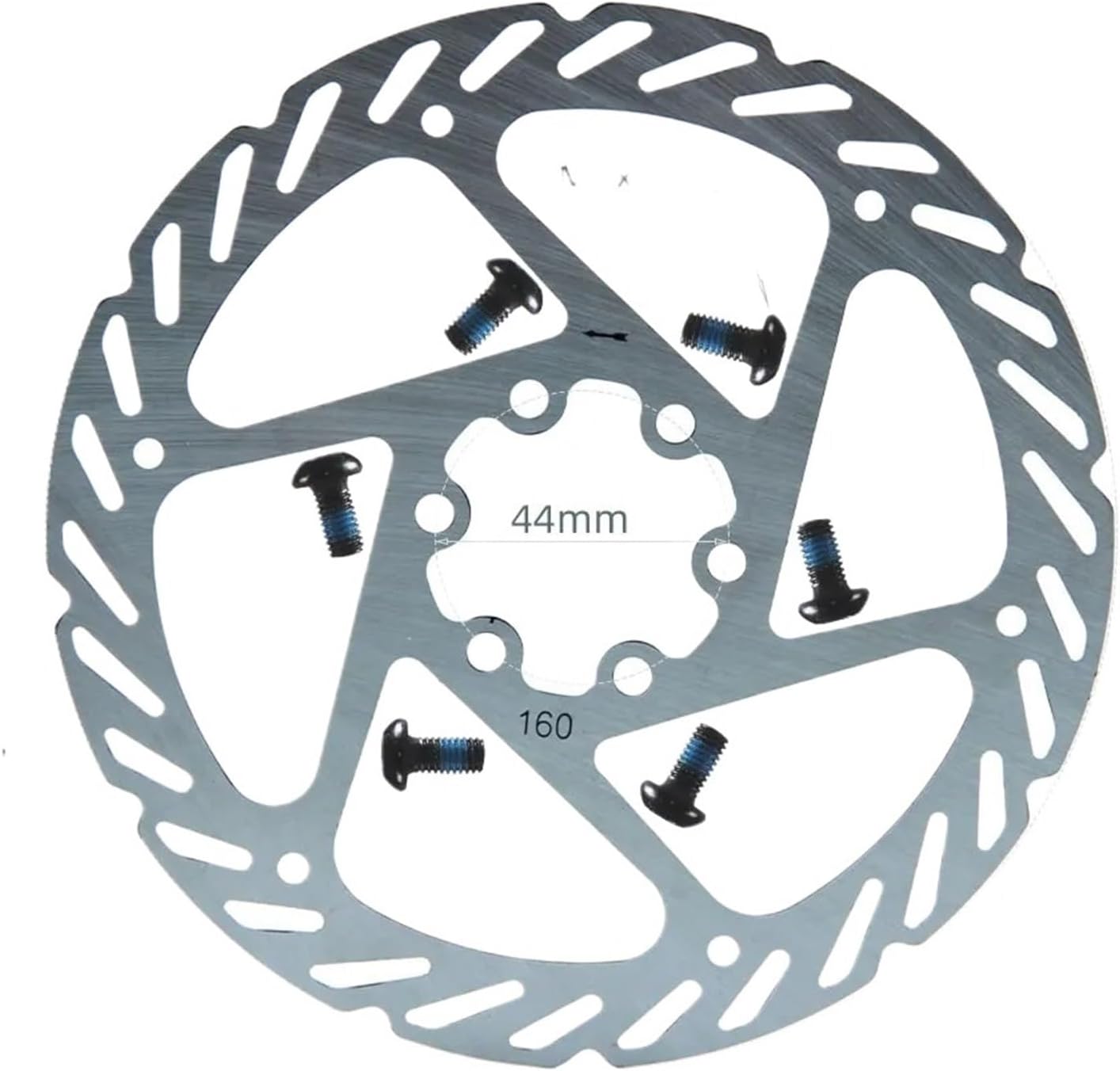 6inch 160 Hydraulic Brake Disc Electric Scooter Steel Rotor Zoom Accessories for MTB Bike Mountain Road Bicycle Cycling Pads(160B1pcs)