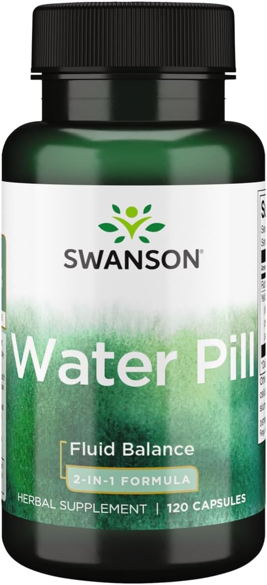 Swanson Super-Strength Water Pill 20 Milligrams 120 Capsules (2 Pack)