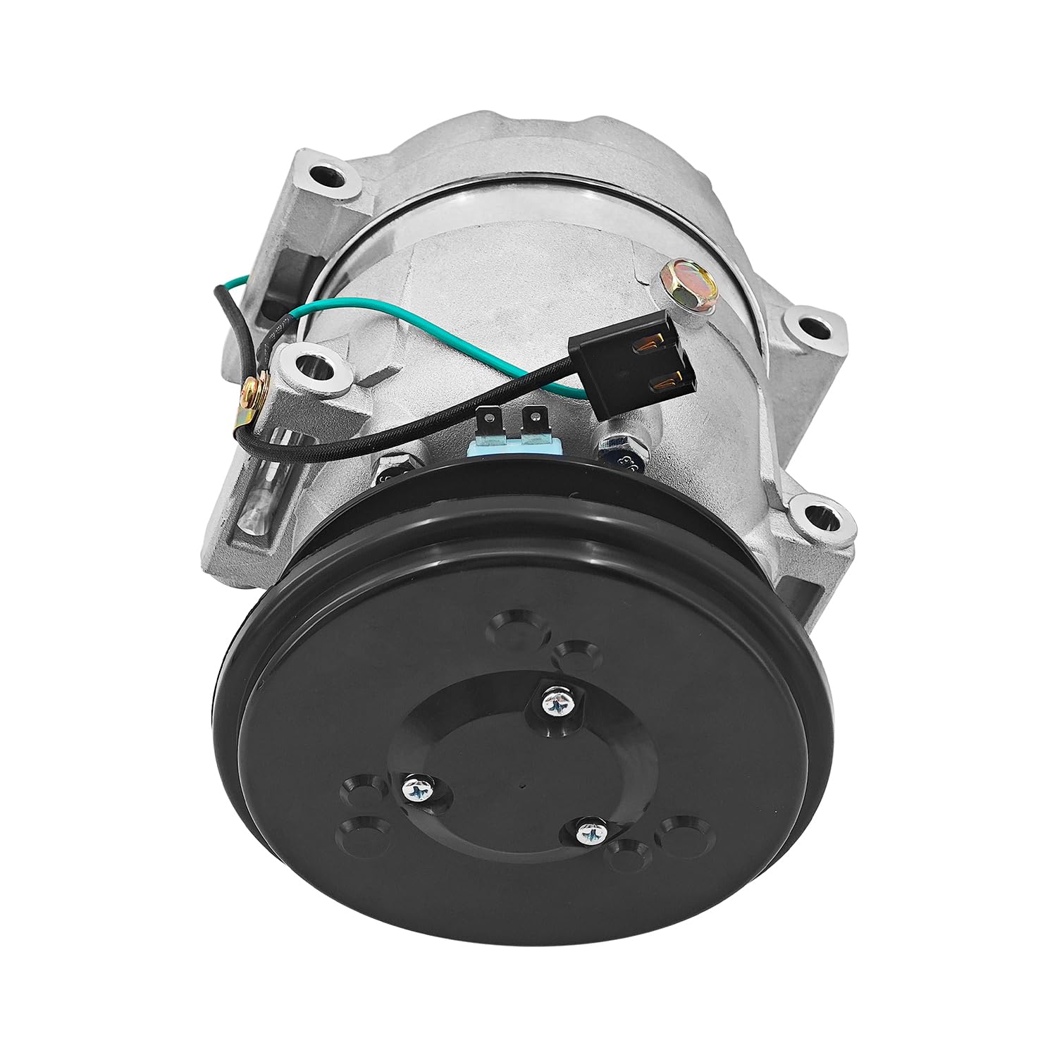 11Q6-90040 A/C Compressor A5W00258A 11Q6-90041 24V 1pk Air Compressor Compatible with Hyundai Excavator HW140 HW160 HW210 HX140L HX160L HX180L 11Q690040 11Q690041
