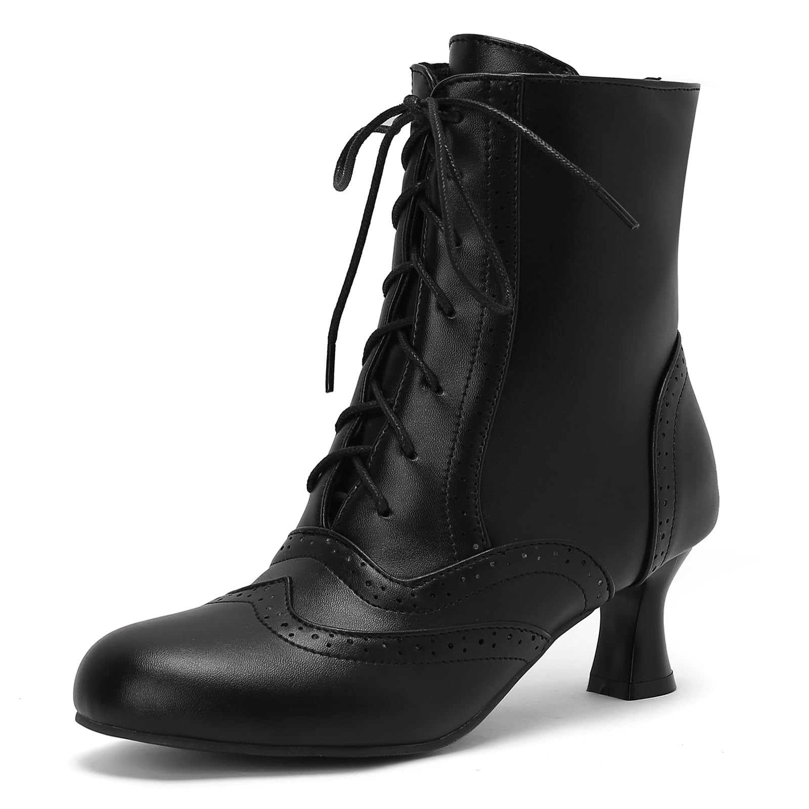 Amazon.com | LIXGVHRO Victorian Boots for Women Vintage Lace Up 