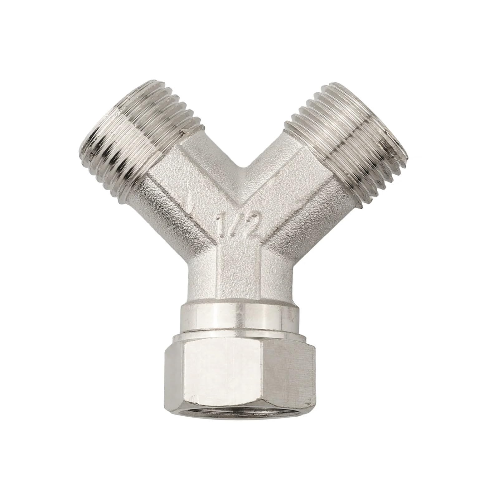 Bngdfdgh Silver Connector Copper 1/2" Dn15 Hot All Dishwasher Washing Machine Tap Reducing Elbow Tee
