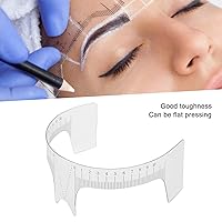 Vista 3 de Regla de posicionamiento de cejas profesional Plantillas de cejas Shaper Cejas Herramienta de mapeo de cejas Microblading Ceja Forma Diseño Regla