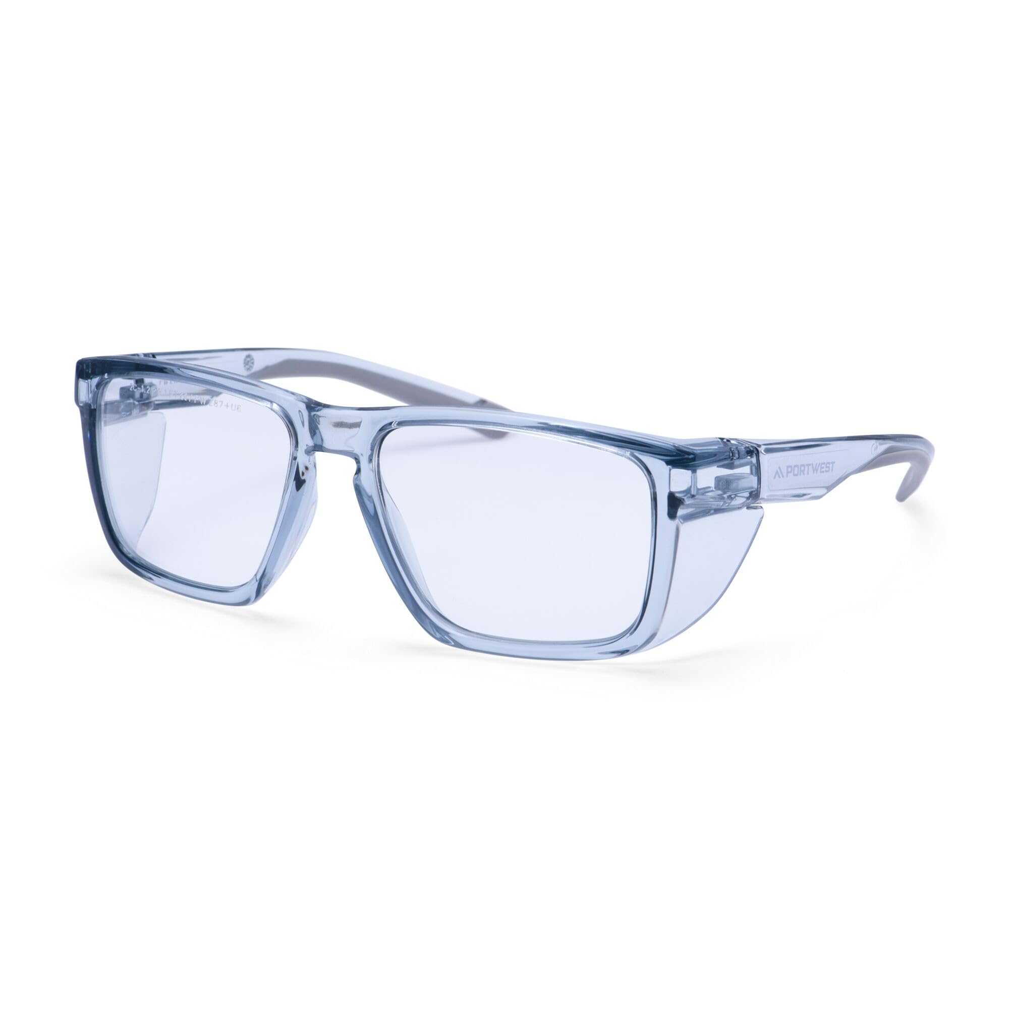 Portwest PS26 Side Shields Safety Glasses Full Frame Anti-Fog