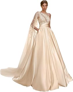 Simple Wedding Dresses for Bride 2026 Sexy Mermaid Lace Satin Bridal Dress for Bride with Slit