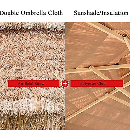 Parasol de jardin CLSDRZC inclinement manivelle pour terrasse