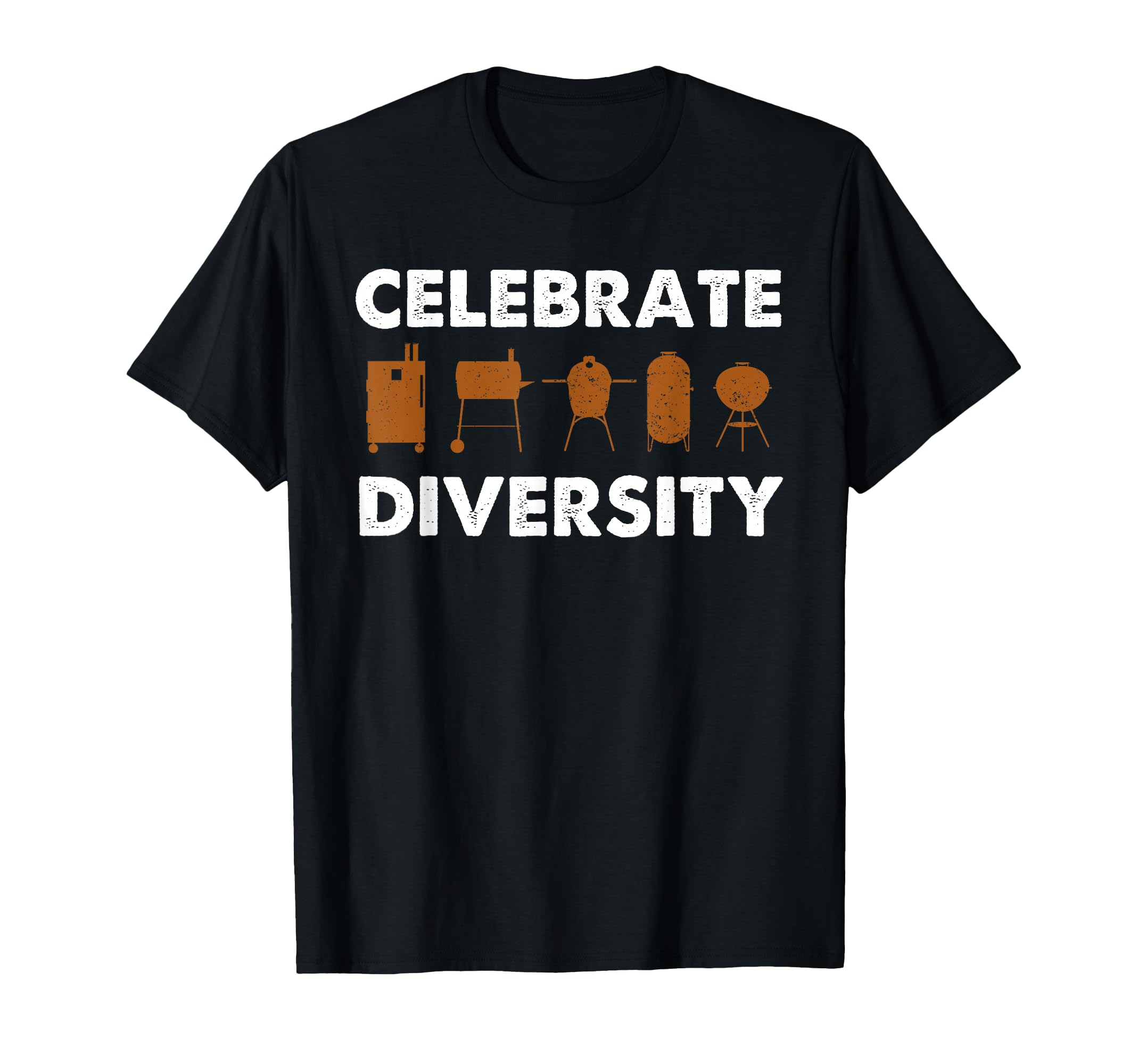 Funny Grilling BBQ Smoker Gift Men Women Celebrate Diversity T-Shirt