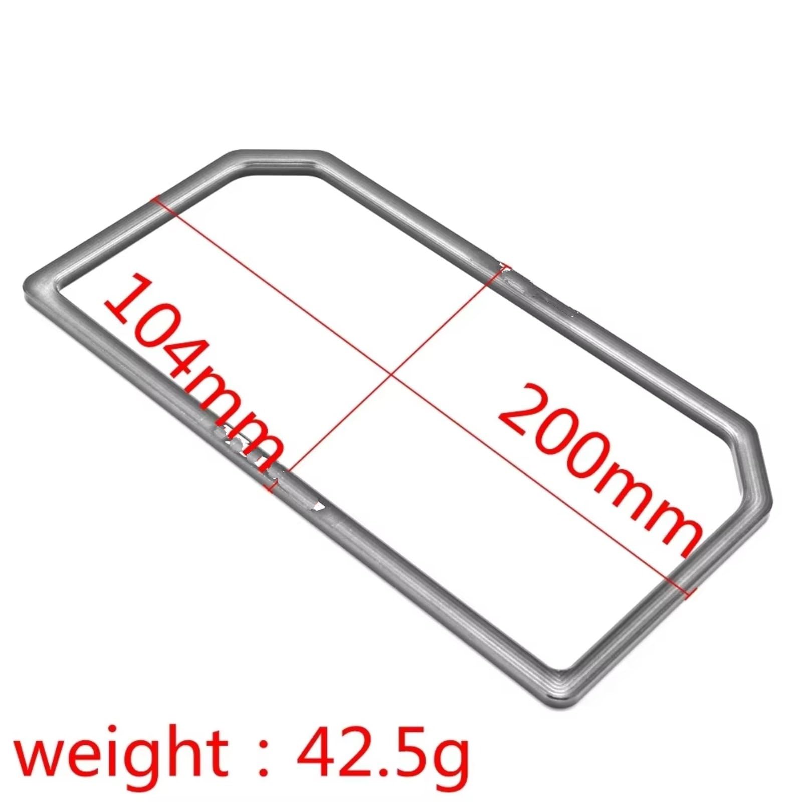 Kompatibel mit TMAX für 560 2022 2023 2024 Aluminium-Instrumentenrahmen, Zubehör, Armaturenbrettrahmen, Motorrad-Instrumentenkoffer, Tachometer-Messgeräte-Koffer (rot)
