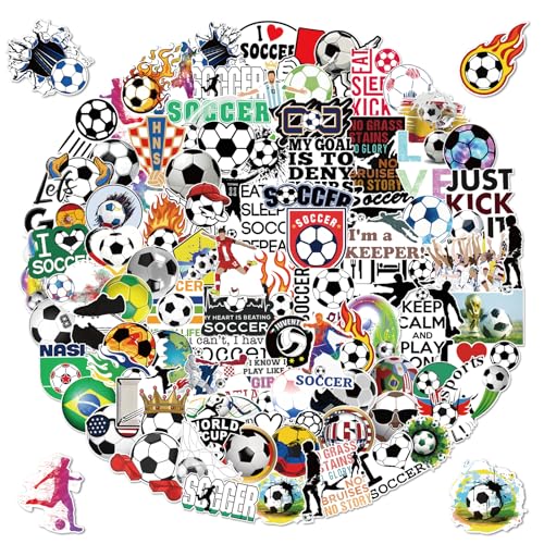 G2PLUS 100 Stickers Sports pour Enfants, Autocollants Ballons Cartoon, Football Basketball et Plus, Décoration pour Cahiers, Valises, Cadeau Créatif