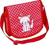 Die Spiegelburg Kleine Freunde Umhängetasche Katze Tasche Kindergarten Mädchen Rosa 20 x 18,5 x 7 cm