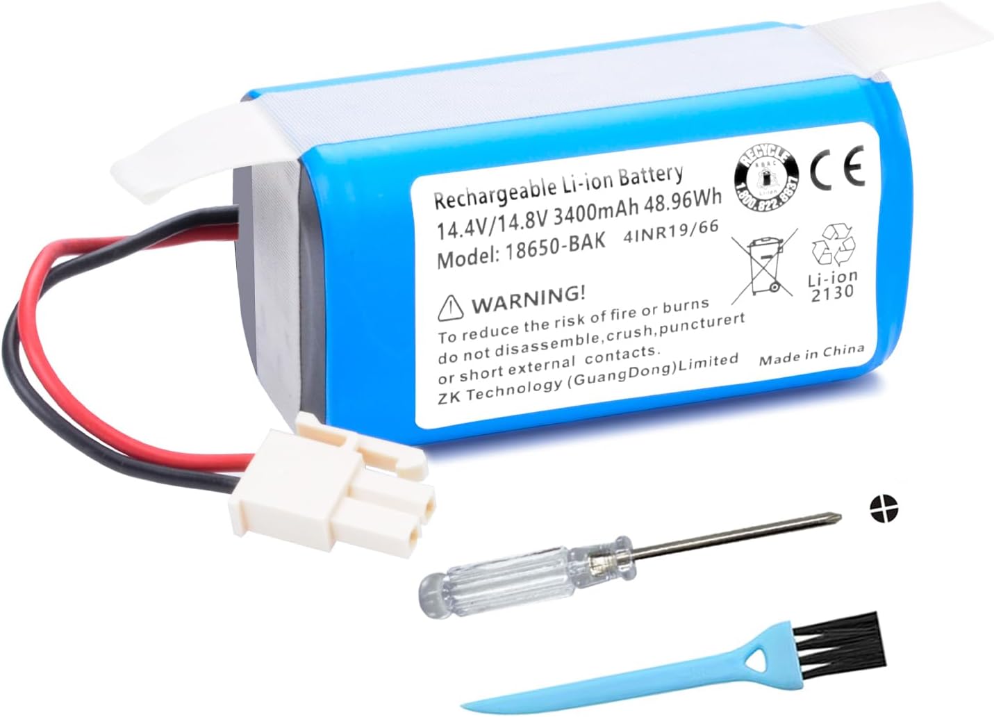 14.8V Li-lion Battery For ILIFE A4s/A7/V7s Plus/V55 Pro/W400/A9s PX-B020 Robot Vacuum Cleaner 14