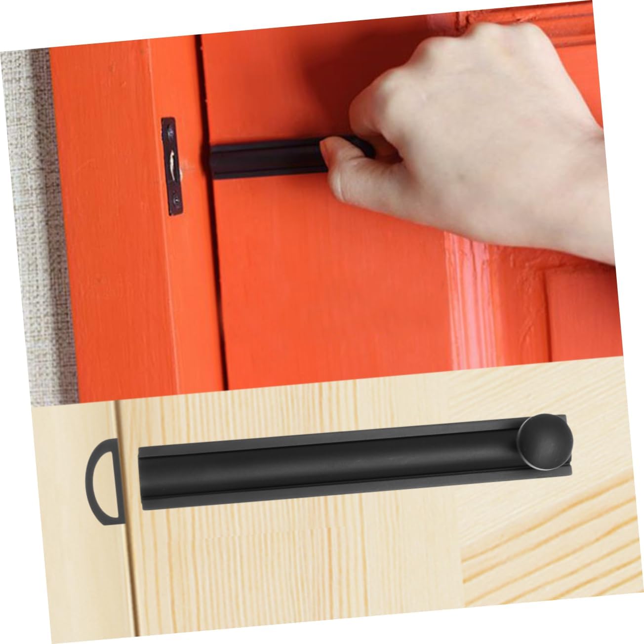 DOITOOL Door Bolts Latches 3pcs 4 Door Bolt Fire Door Latch Anti- Lock Buckle Fire-Proof Door Surface Mounted