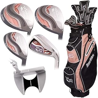 Tour Edge Moda Silk Womens Golf Set-Black-Rose Gold-RH, Regular (SKSRGL11.B)