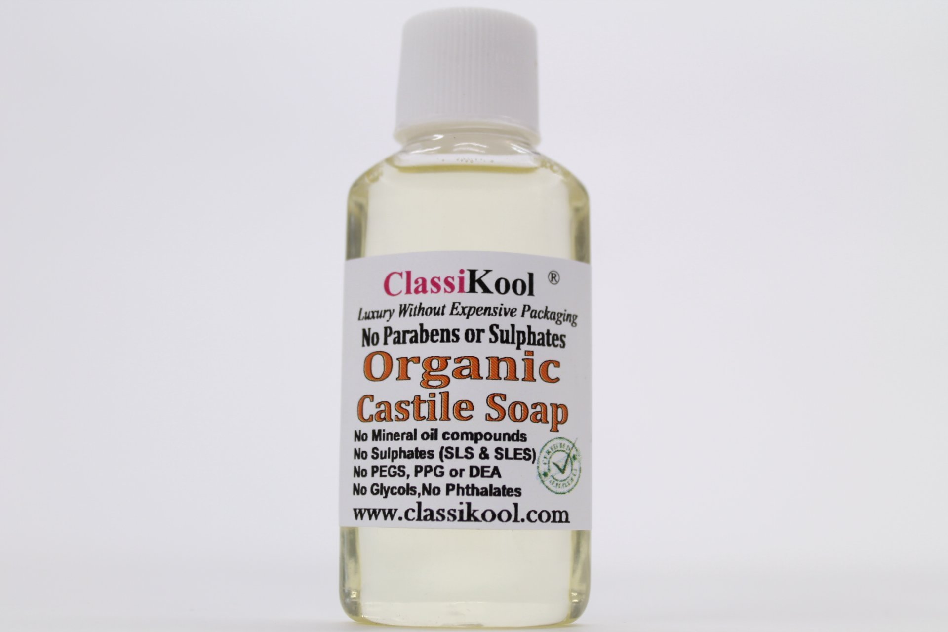 Classikool 25ml Organic Liquid Castile Soap