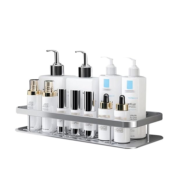 KiBxan Shower Caddybathroom Organizer Home Essentials Shower Shelf Organization and Storageadhesive Shower Shelvesrustproof Blackbathroom Organizer Shower Wall Caddy
