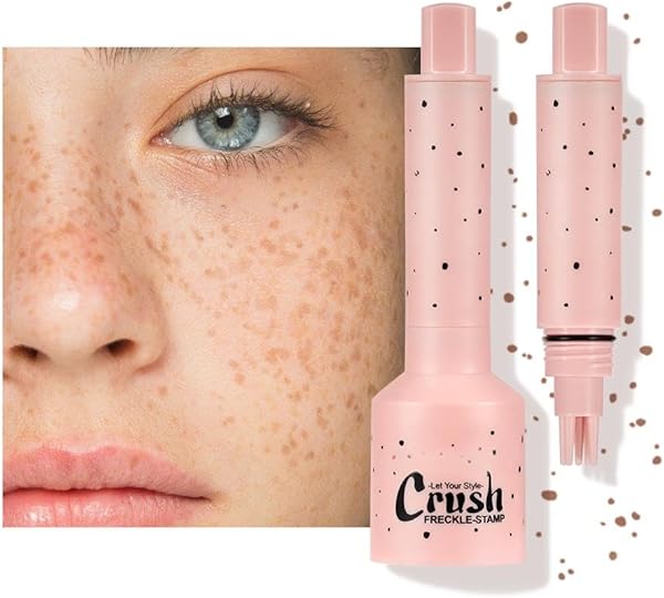 Fünf-Punkt-Sommersprossen-Stempel & flüssiger Mikro-Puder-Sommersprossen-Stift - Realistisches, natürliches Sommersprossen-Makeup-Werkzeug mit Spezialschwamm,#Leicht